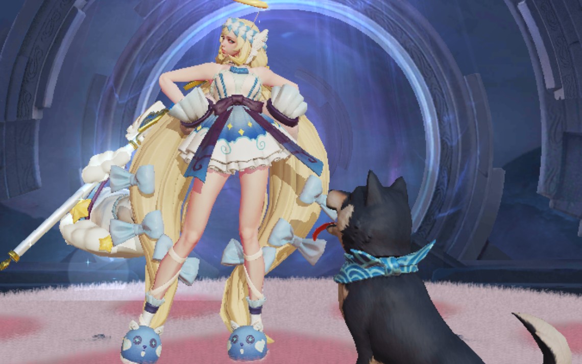 (王者荣耀)大乔喜提天使一样漂亮可爱的新衣服,试试新皮肤_哔哩哔哩