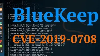 【B站首发】纯干货五分钟复现BLUEKEEP(CVE-2019-0708)，里面有解决方案哦
