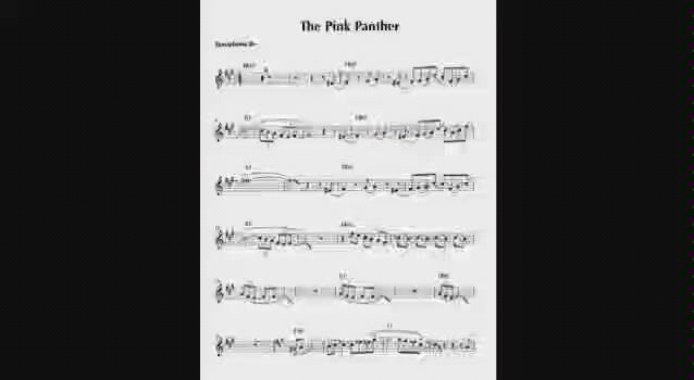 [图]【萨克斯谱】PINK PANTHER （粉红豹主题曲）【次中音萨克斯】