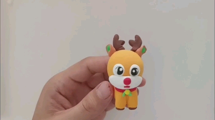 儿童橡皮泥手工圣诞节圣诞驯鹿Reindeer哔哩哔哩bilibili