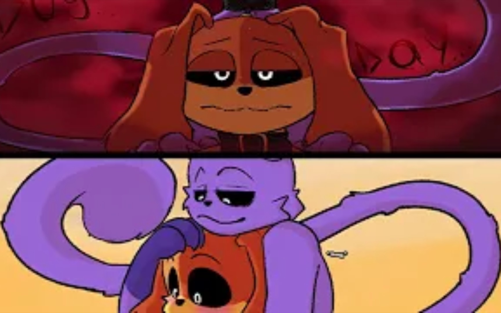 [微笑小动物/漫画]catnap cares about dogday - poppy playtime