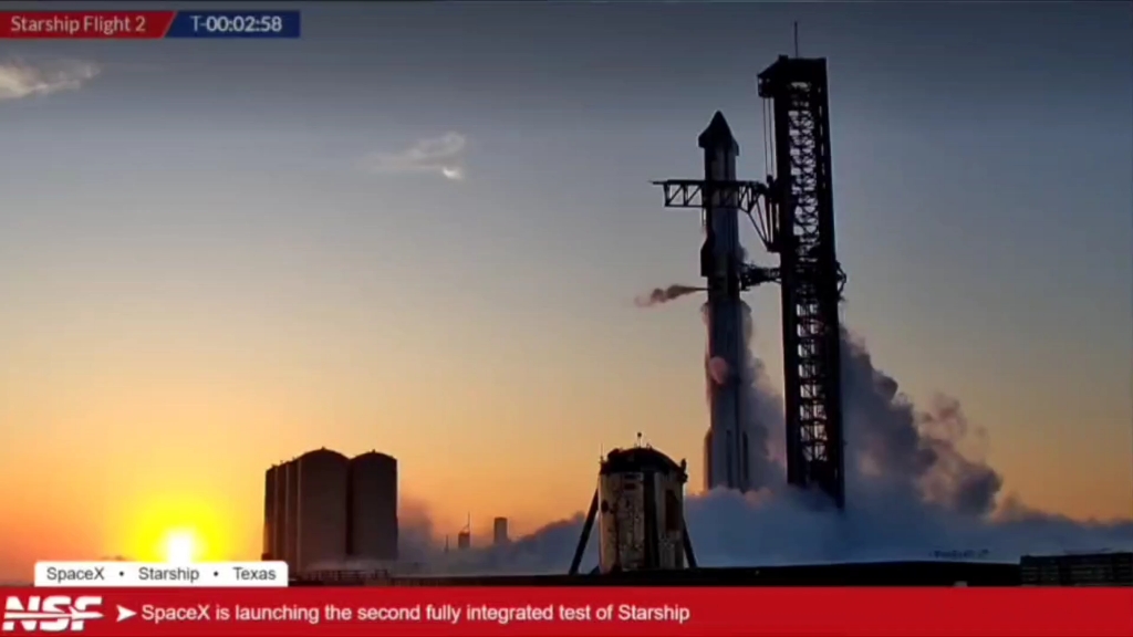 spacex的星艦第二次飛行過程(部分)