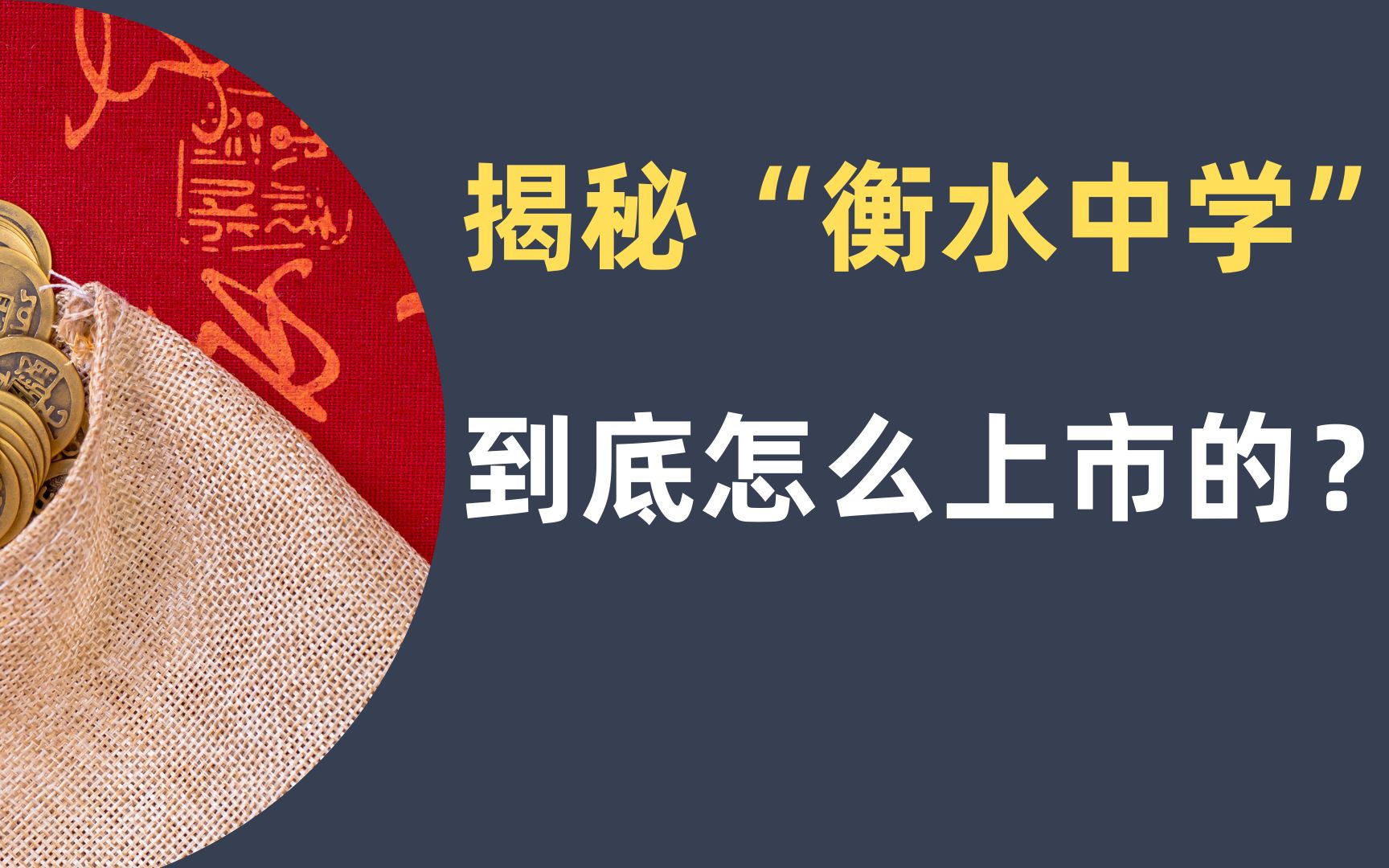 揭秘“衡水中学”上市幕后故事,公办助力民办,教育公平怎么办?哔哩哔哩bilibili