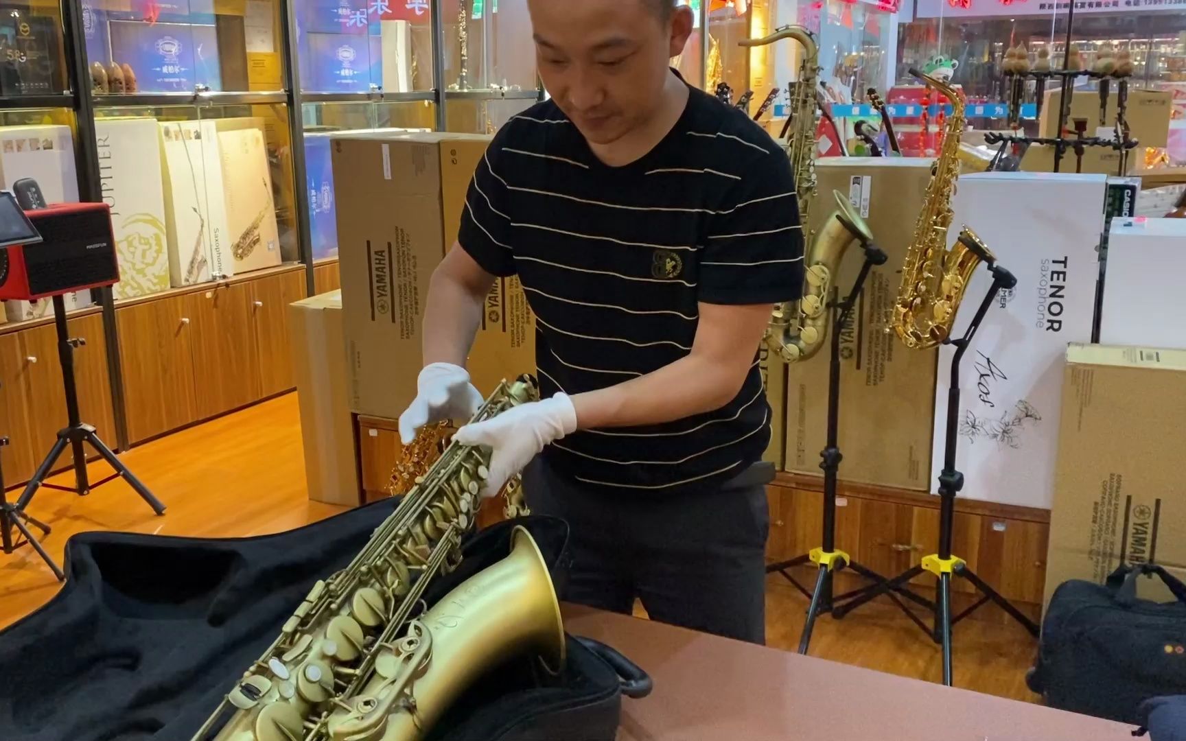 萨友复购塞尔玛54次中音萨克斯,西安梵之音琴行连线检测发货