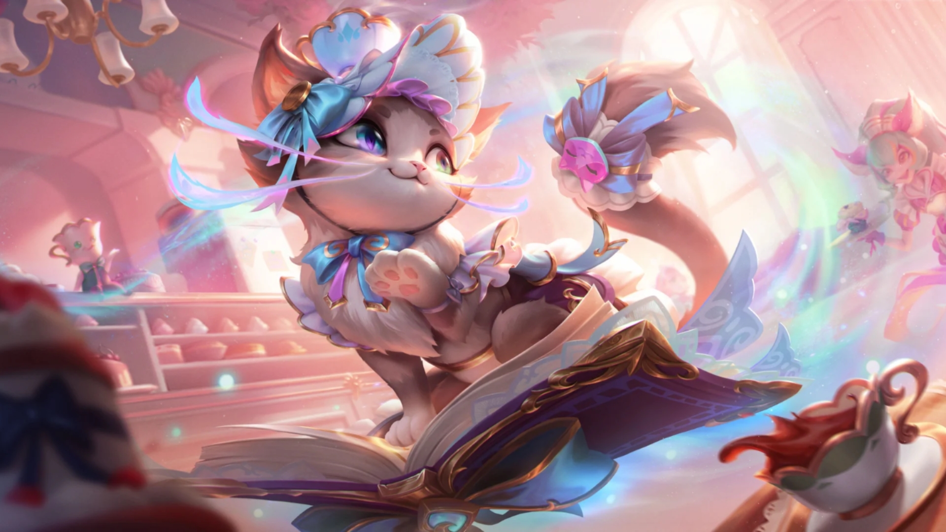 咖啡甜心悠米 粉猫排位实战给所有人带上蝴蝶结吧!