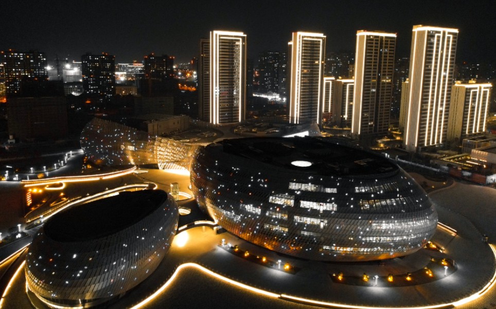 连云港新地标!大剧院航拍夜景