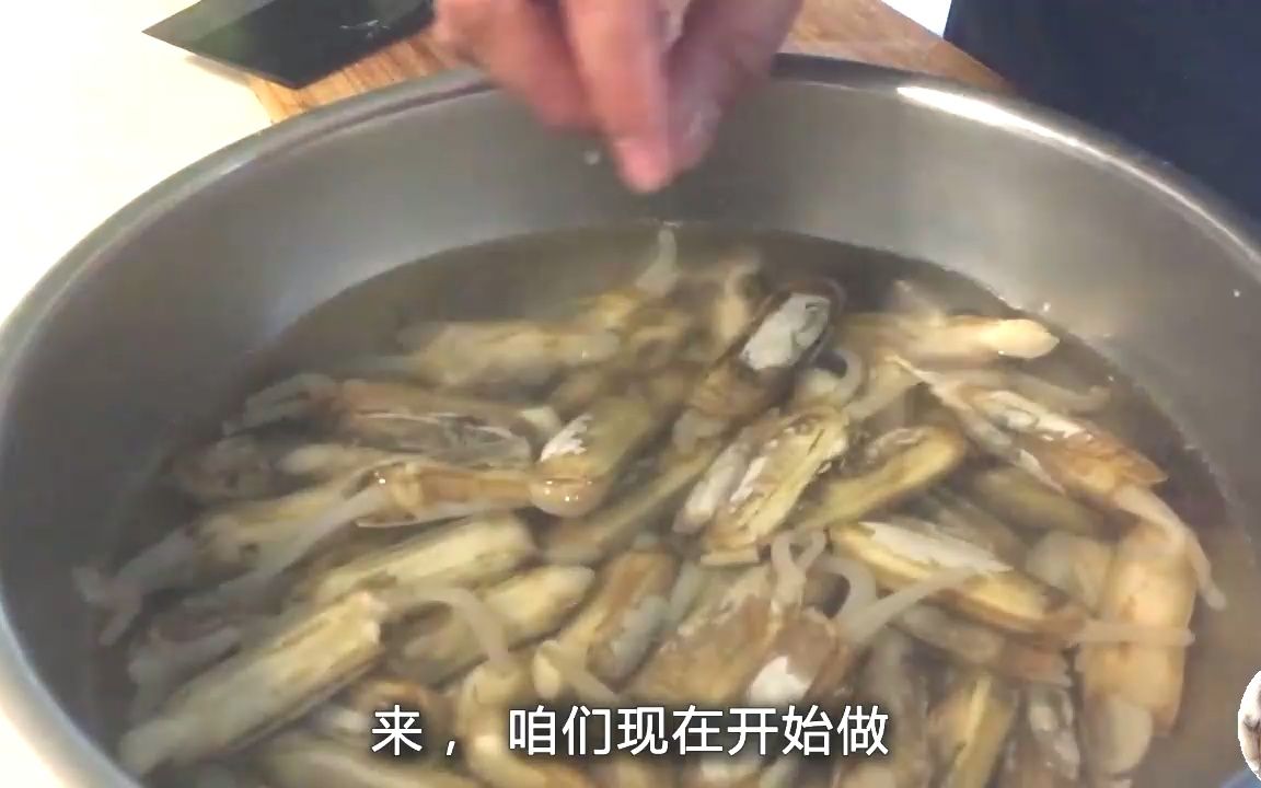 辣炒蛏子(小人仙)的家常做法,香辣可口——老齐美食教程哔哩哔哩bilibili