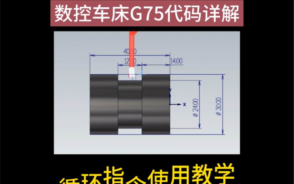 数控车床 g75 使用方法详解哔哩哔哩bilibili