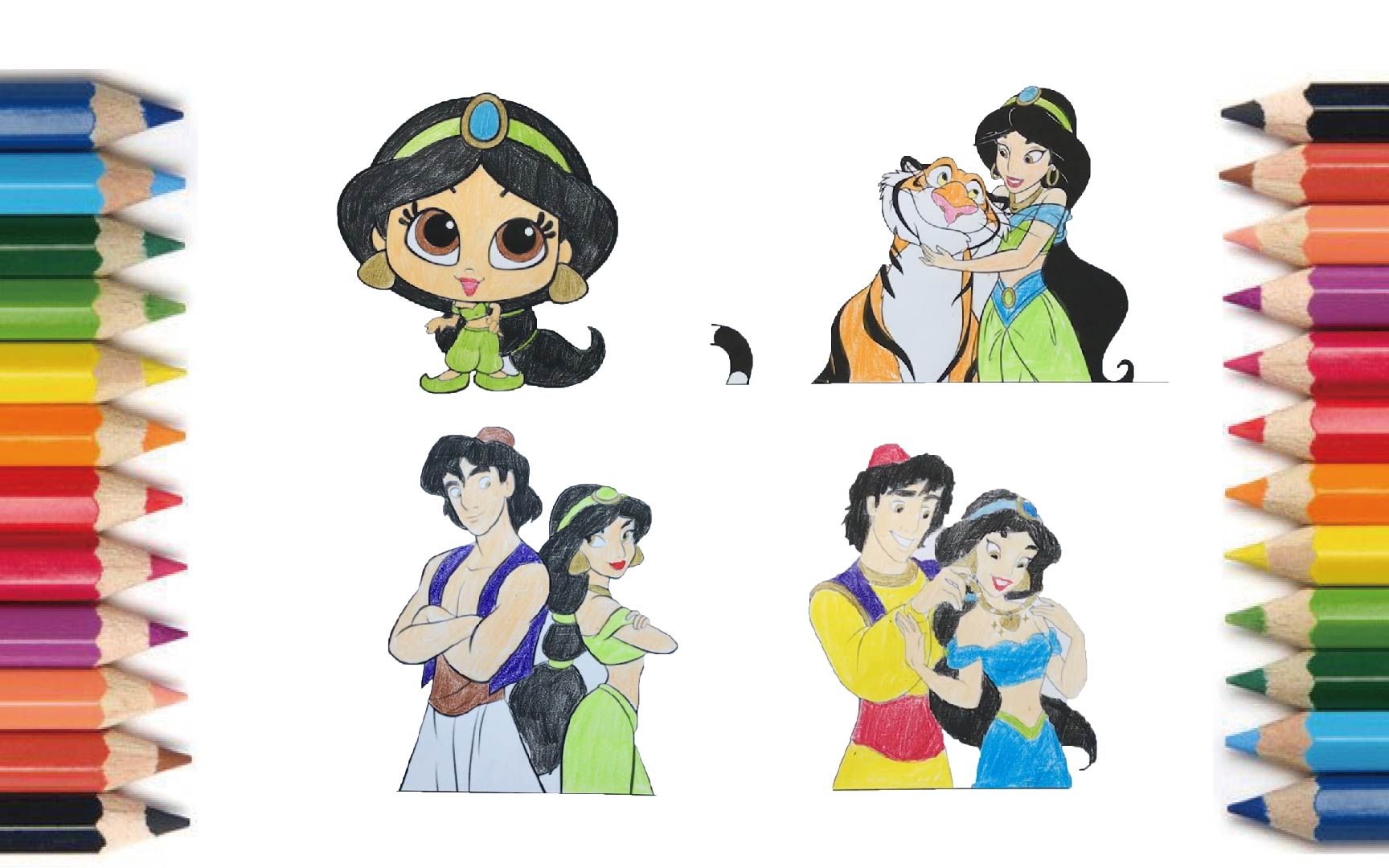 and the magic lamp 【塗り絵】アラジン【涂色】阿拉丁神灯