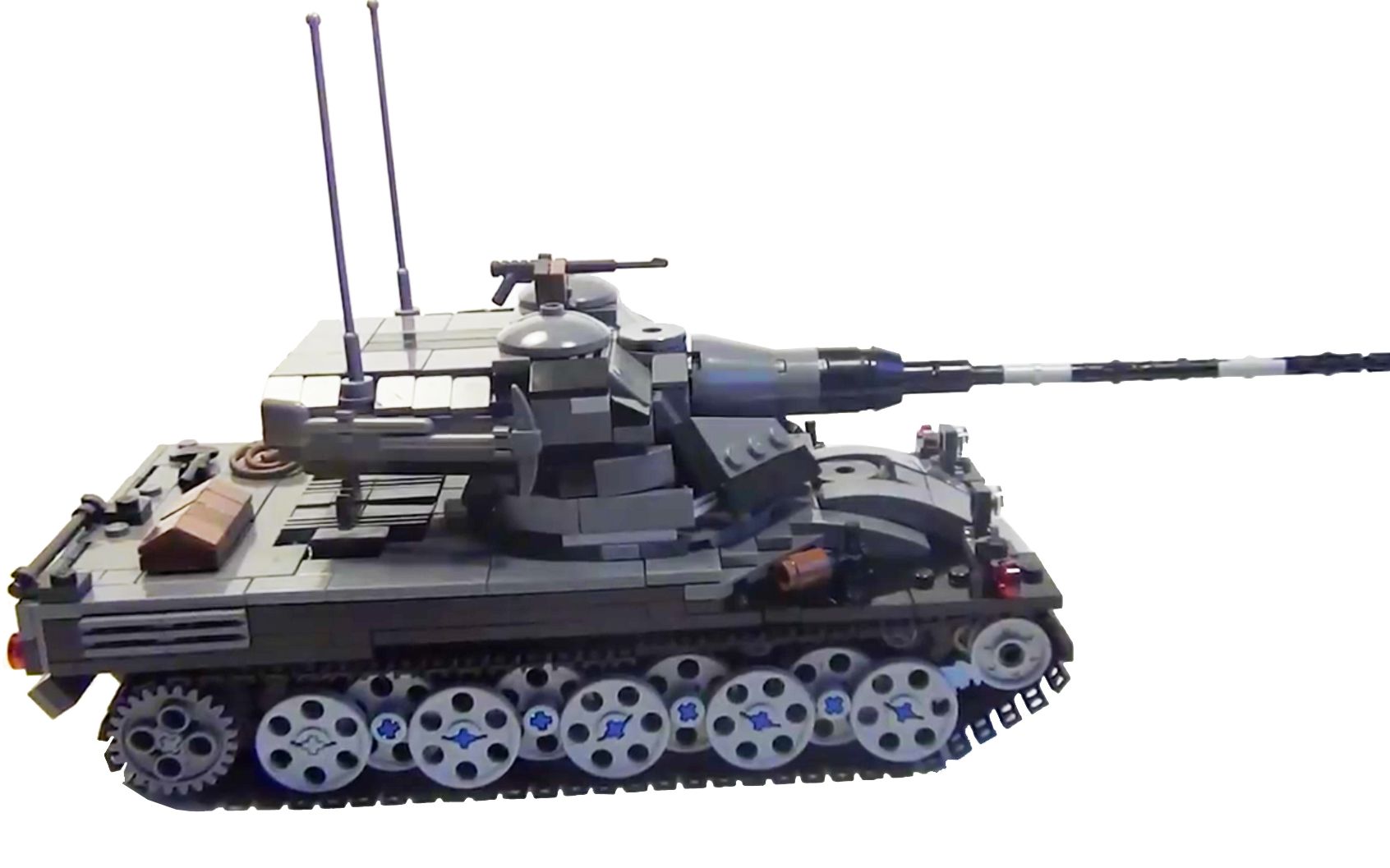 乐高moc作品法国amx50b重型坦克拼搭指南