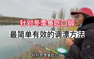 Скачать видео: 针对冬季鱼吃口弱，最快最有效的调漂方法！