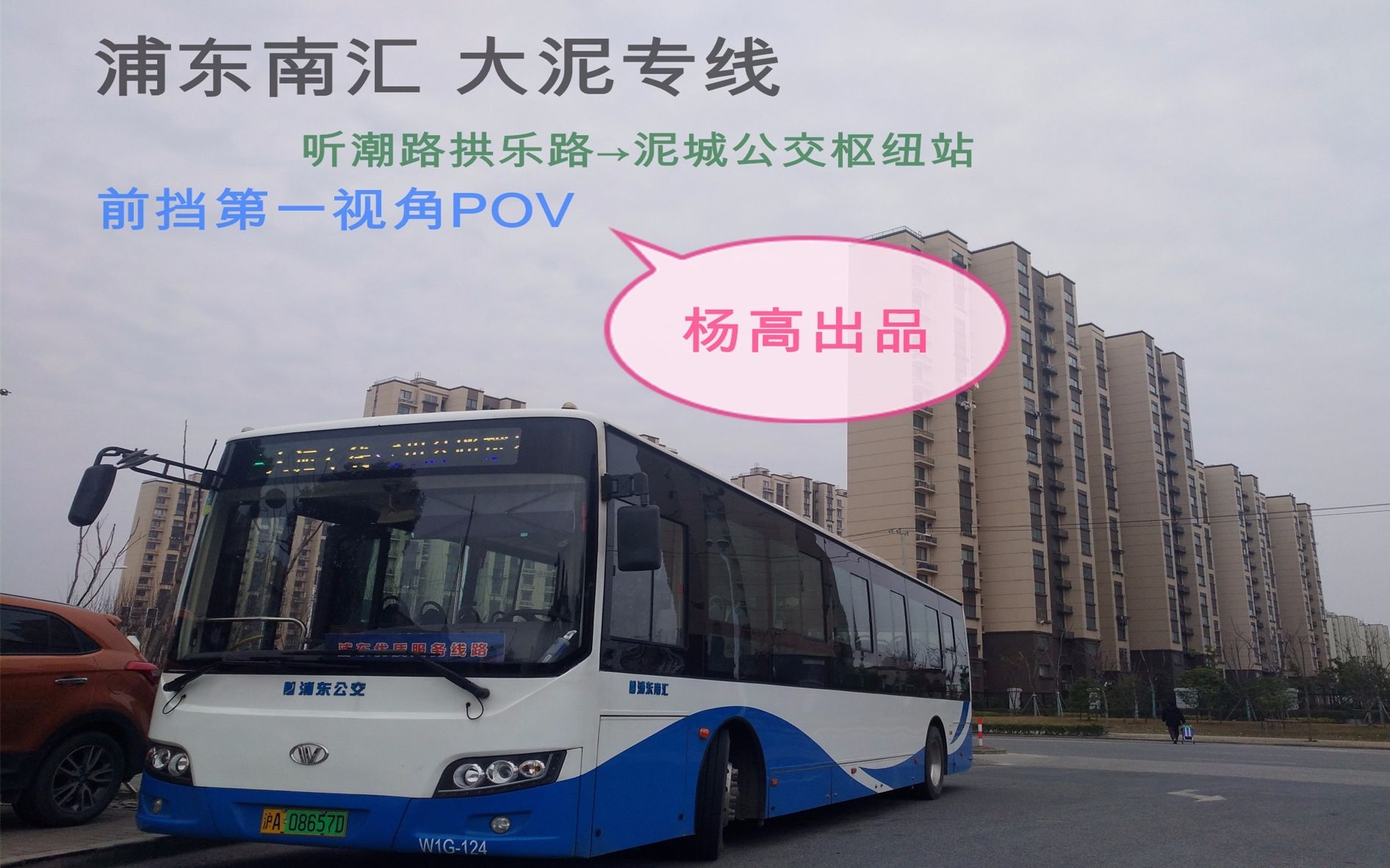 【杨高出品】 pov10 浦东南汇 大泥专线 前挡第一视角pov(三语报站)