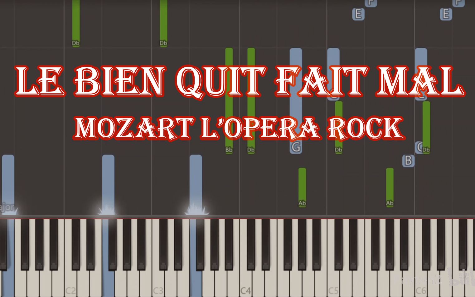 【midi】甜痛le bien qui fait mal钢琴瀑布流-synthesia实现