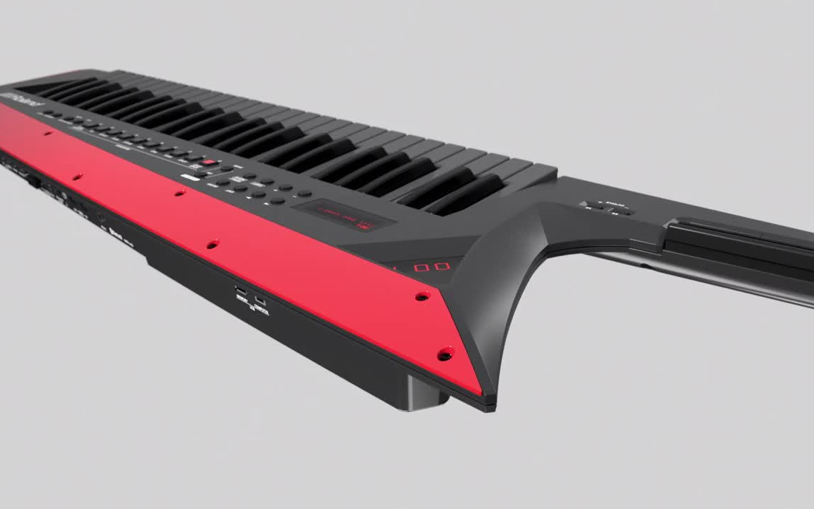 roland罗兰axedge肩背式键盘让您在聚光灯下尽情演奏