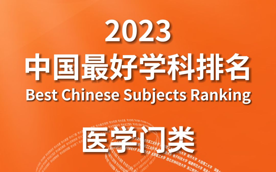 2023中国最好学科排名医学门类哔哩哔哩bilibili