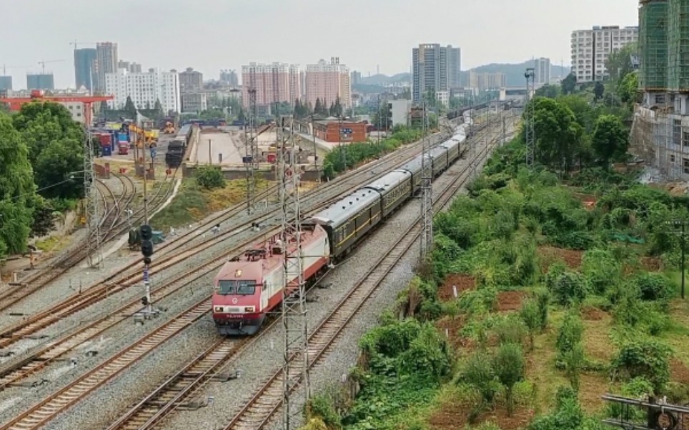 武局南段ss9g牵引k254荆门上海南出荆门站