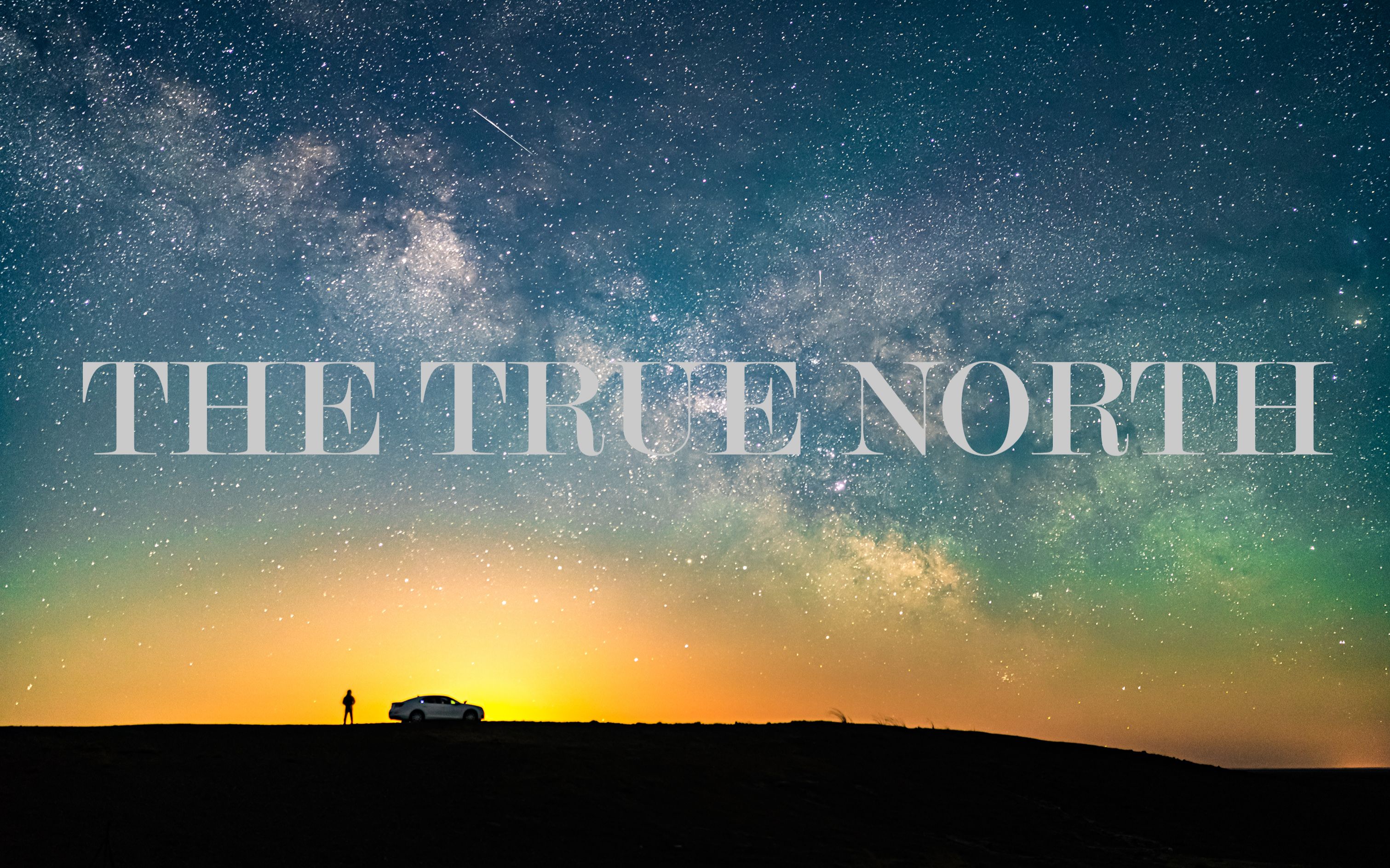 [图]【CharlieGuo原创】-THE TRUE NORTH-（路途中停下看个月升，感受星空的无穷与内心的平静）