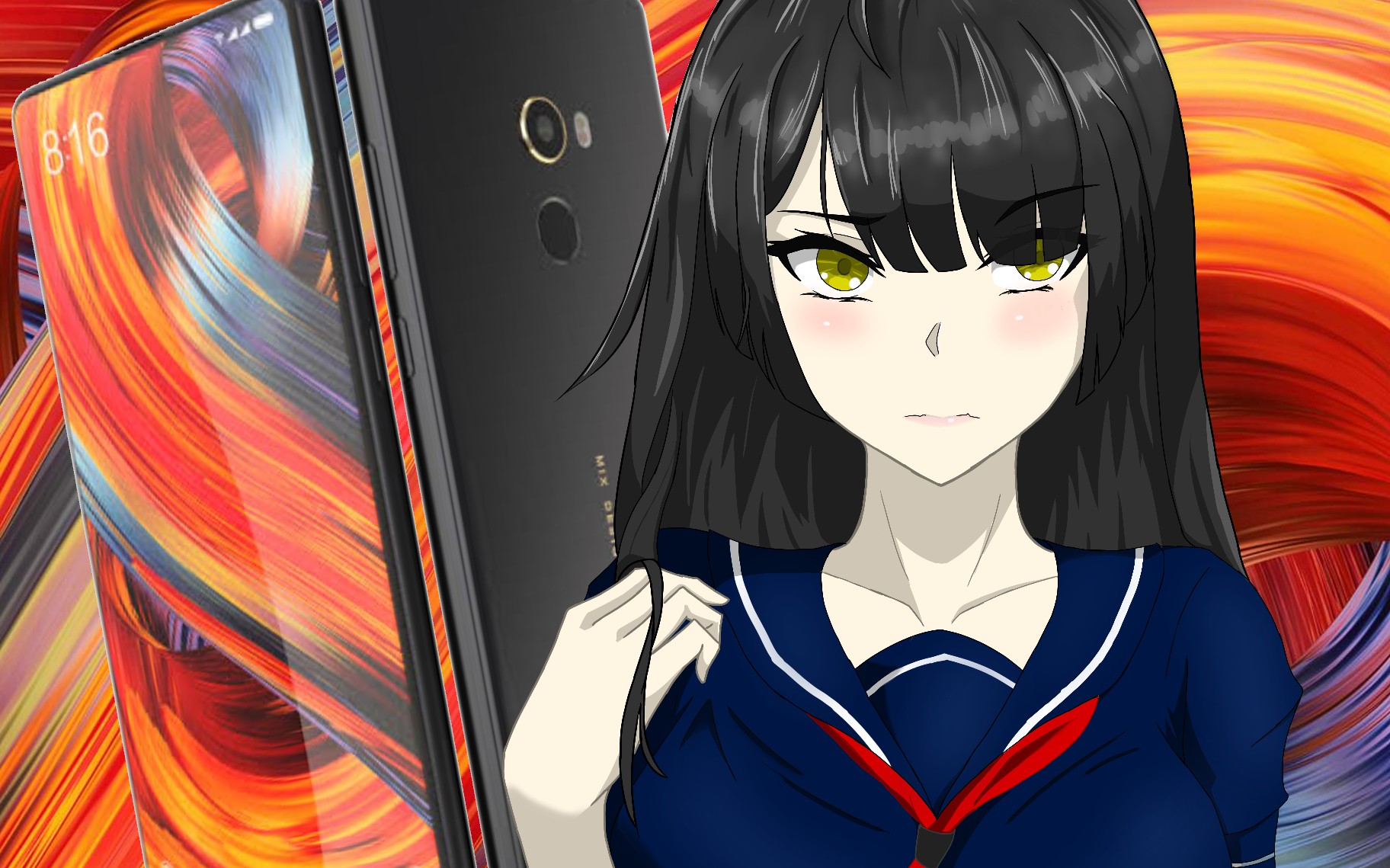 万物皆可娘化小米mix2我好了