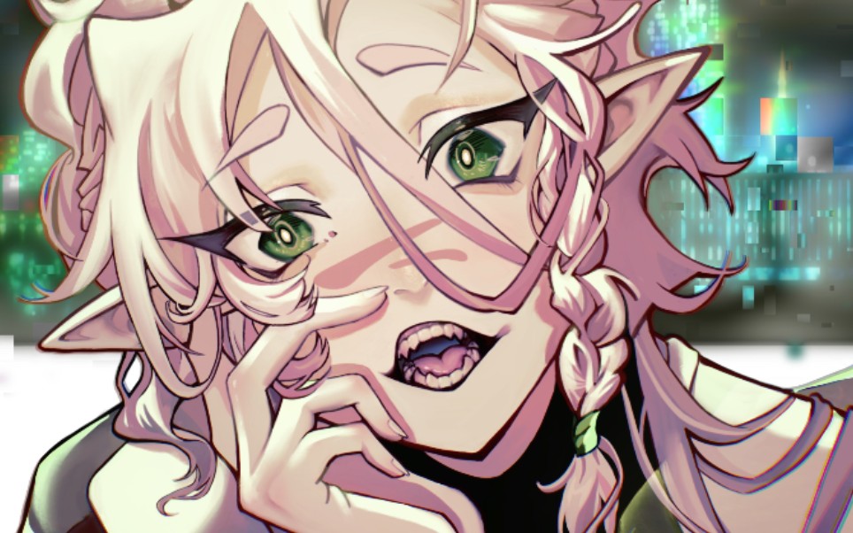 疯批美人是一款我的xp,,画的自家oc