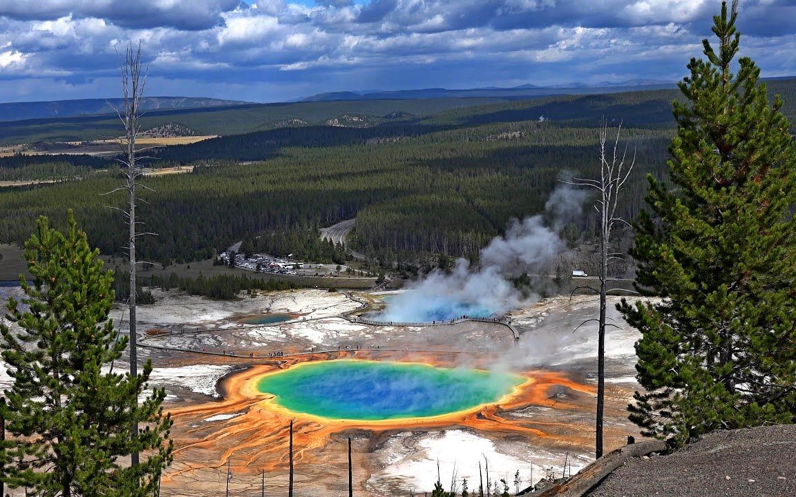 黄石国家公园的硫磺喷发熔岩地带,你难以想象的自然景观【amazing