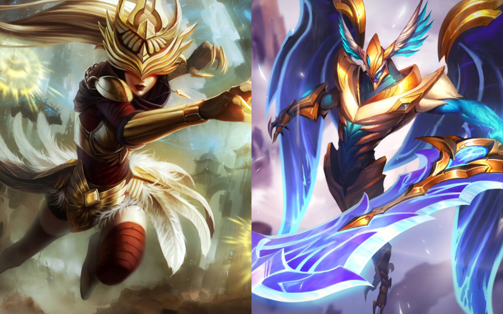 【英雄联盟】仲裁系列 圣女·辛德拉 圣骑·亚托克斯 特效&3d展示