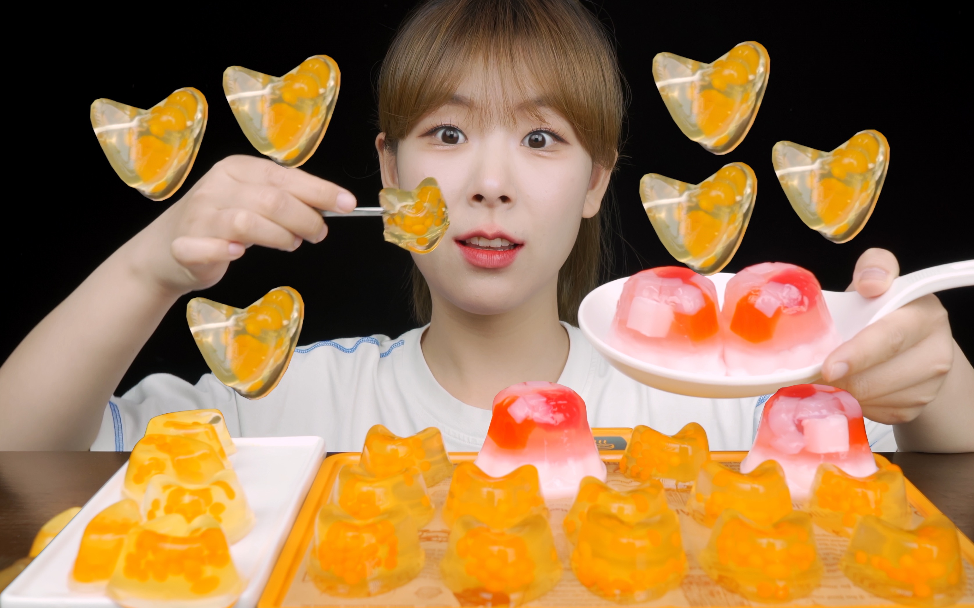 沉浸式吃果冻