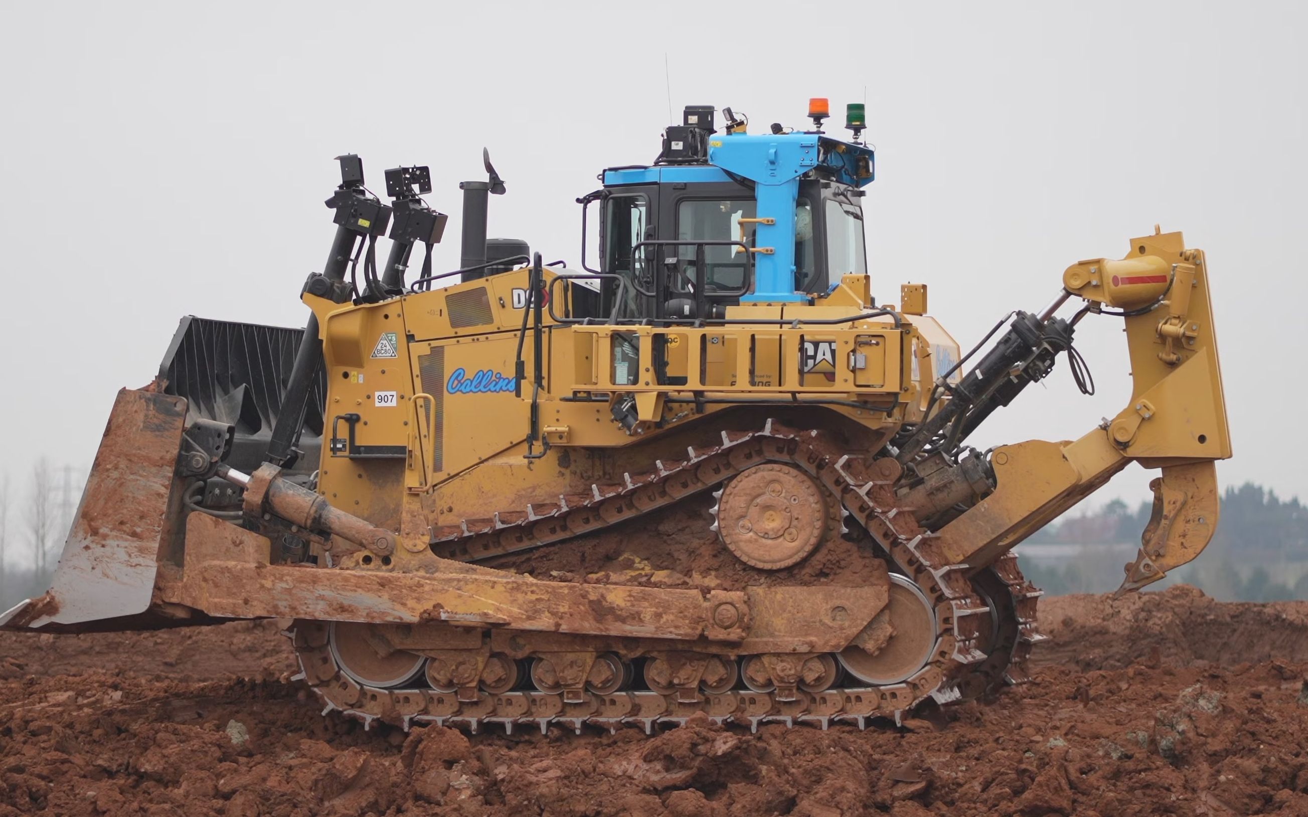 新cat d9推土机施工作业4k