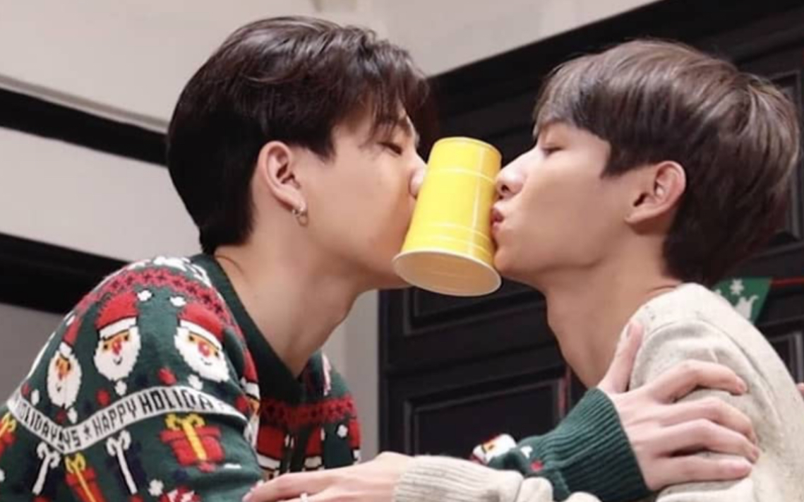 【offgun】送你上天 爸比滚宝平安夜亲亲