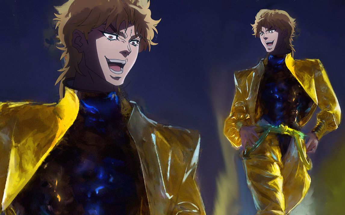 【板绘】厚涂技法分享, jojo奇妙冒险,迪奥