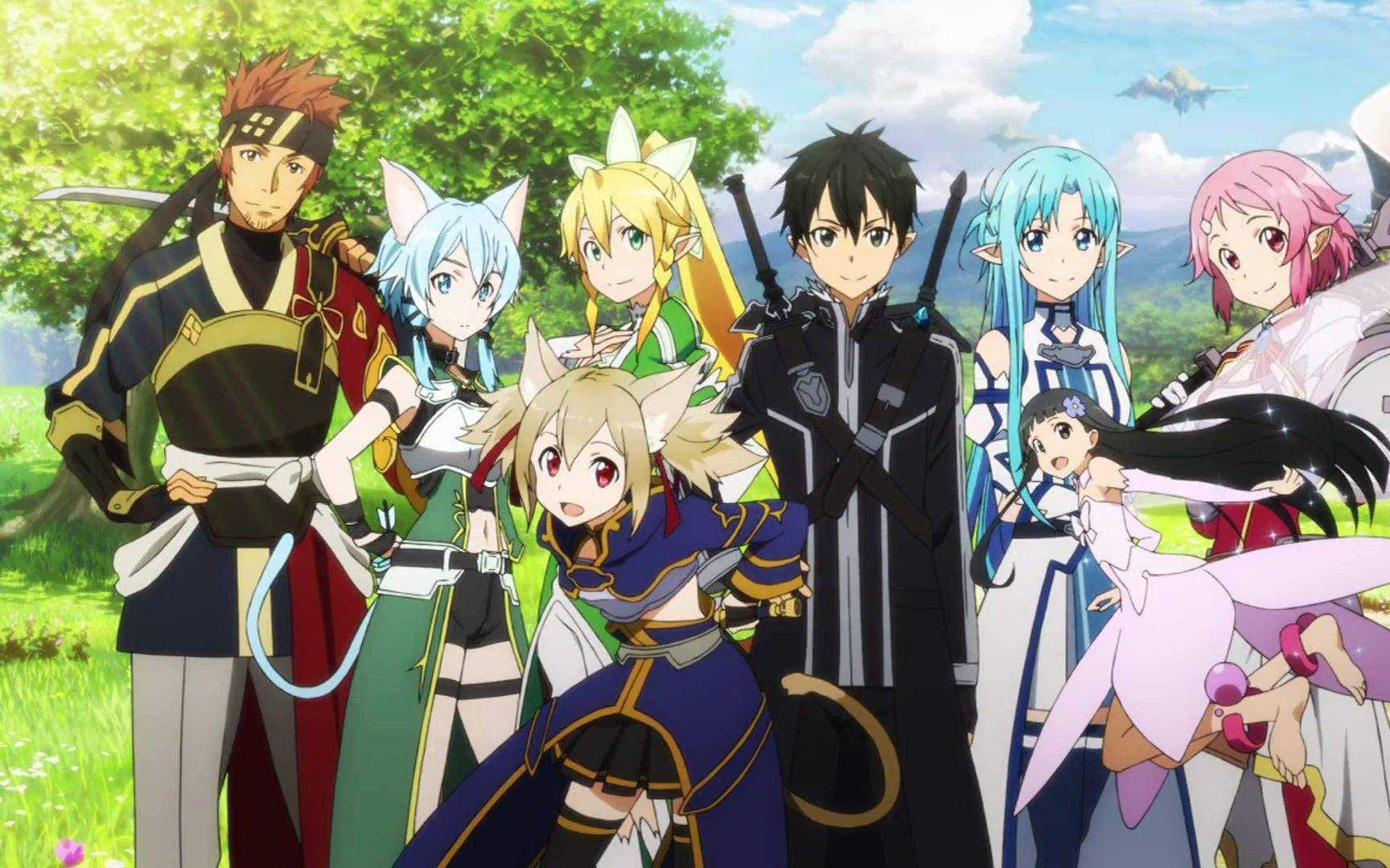 刀剑神域剑的世界混剪燃向