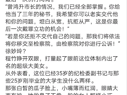 《官道权术:从秘书开始问鼎仕途巅峰》程竹徐妙玲小说阅读全文TXT哔哩哔哩bilibili