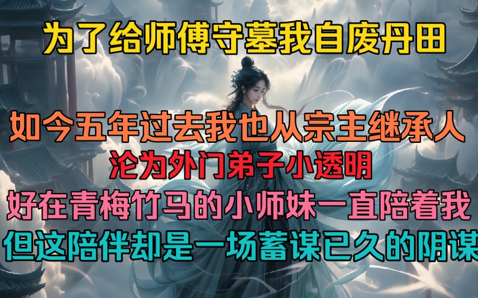 [图]为了给师尊守墓我自废丹田，如今五年过去，我从曾经的宗门继承人沦为外门小透明，好在青梅竹马的小师妹一直陪着我，但我不知道的是这陪伴不过是一场蓄谋已久的阴谋