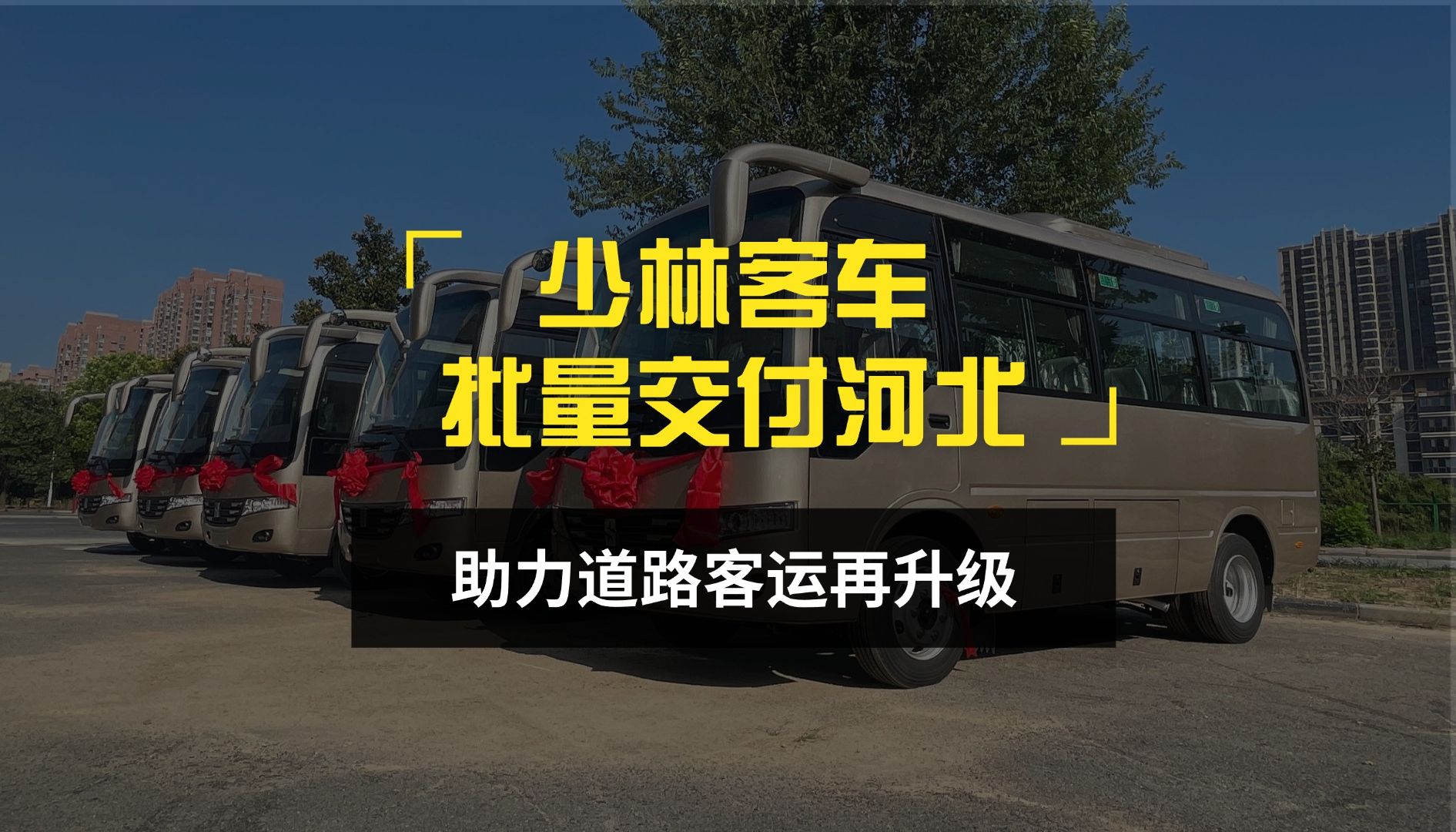 少林客车批量交付河北客户,助力道路客运再升级哔哩哔哩bilibili