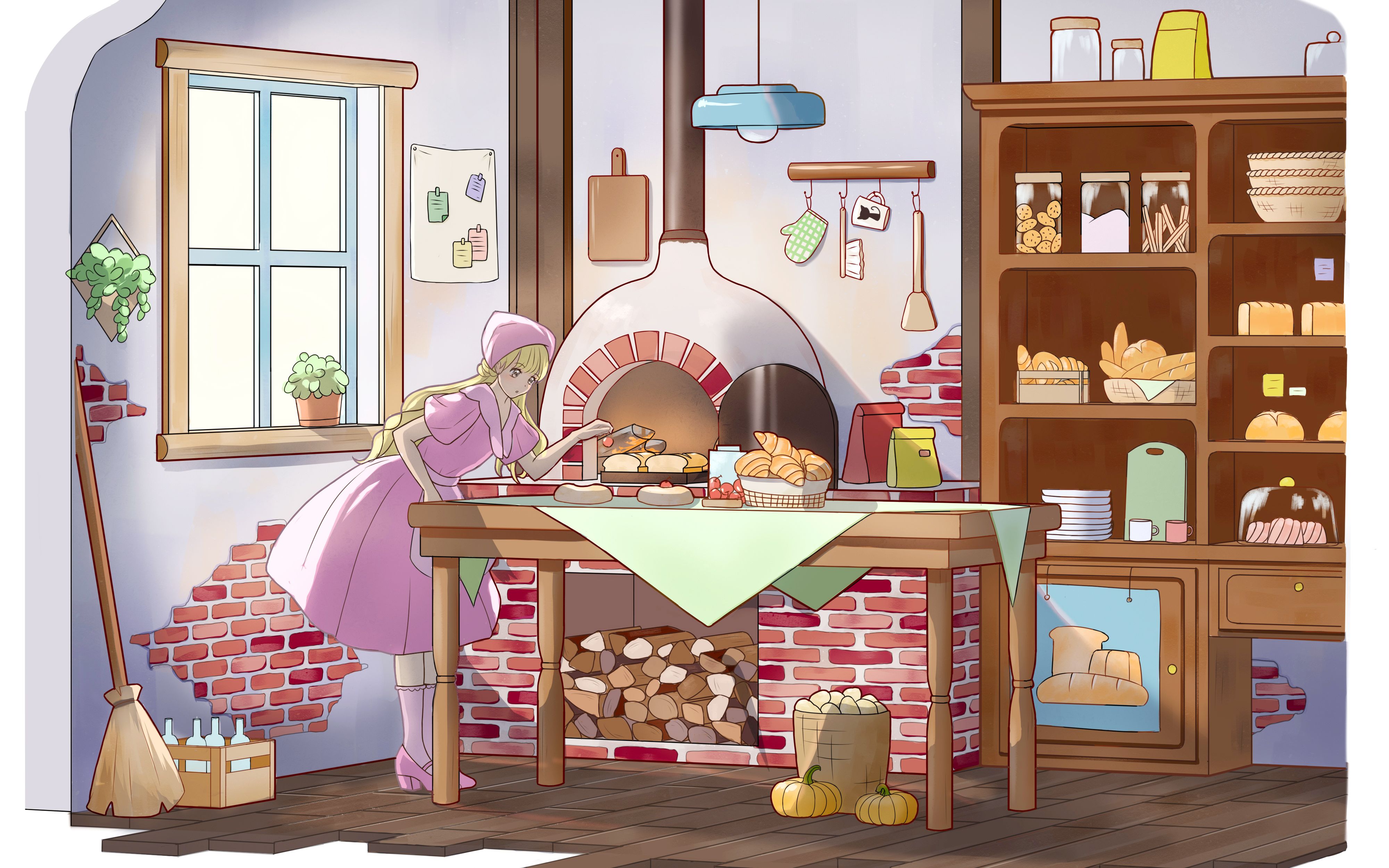 【绘画过程】l8节课作业-面包房【krenz透视十期】