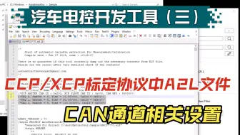 [睿创智能科技]XCP/CCP标定协议中A2L文件的CAN通道设置演示