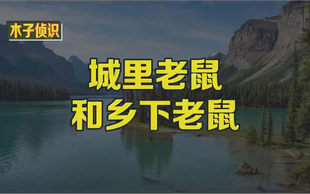 [图]伊索寓言-城里老鼠和乡下老鼠.