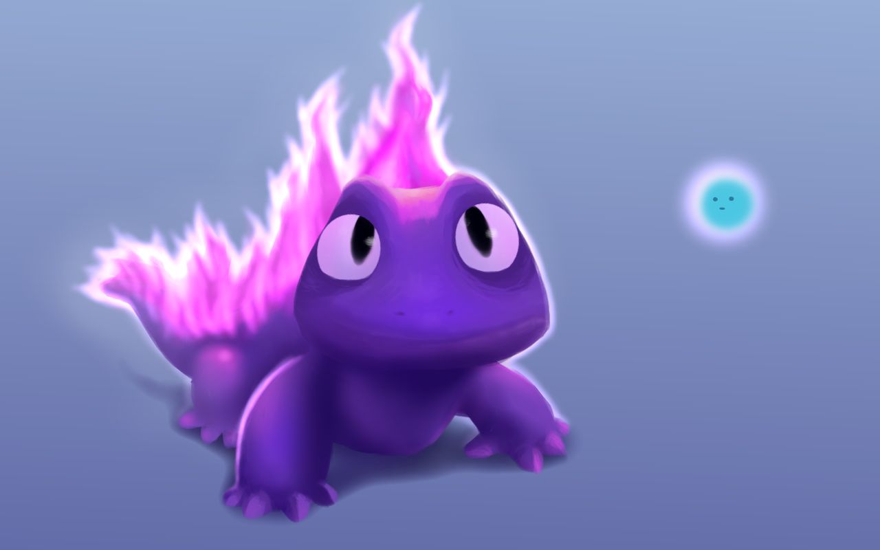 【板绘】火精灵_哔哩哔哩_bilibili