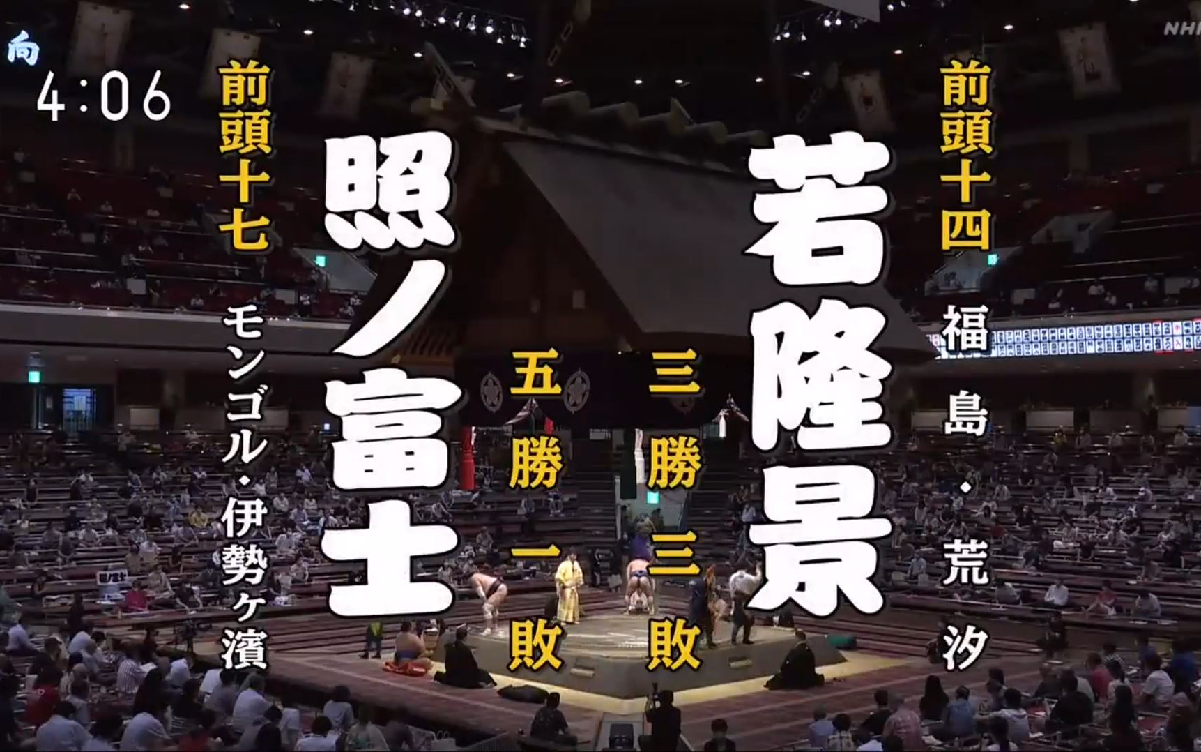 大相扑2020年7月【7日目】照之富士春雄 vs 若隆景渥_哔哩哔哩 (゜-゜