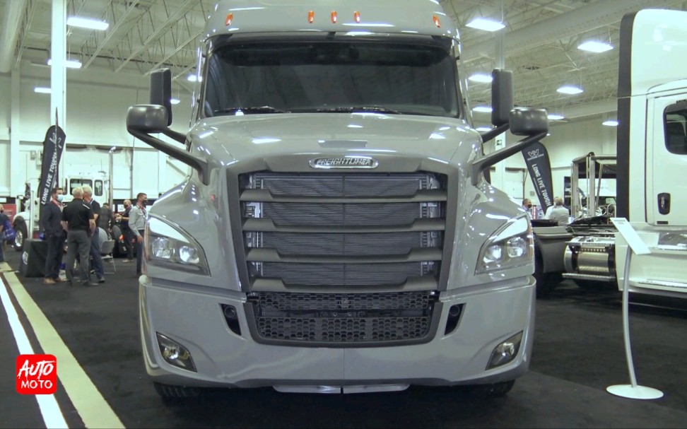 福莱纳freightliner2022款卡斯卡迪亚cascadia外观内饰展示_哔哩哔哩