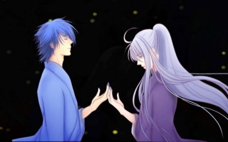 【kaito&神威】   染成蓝紫色的花