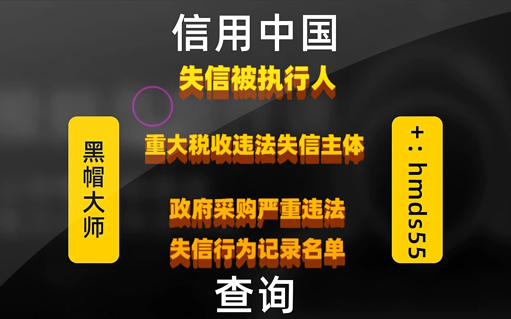 信用中国查询失信执行人、重大税收违法失信主体、政府采购严重违法失信行为记录哔哩哔哩bilibili