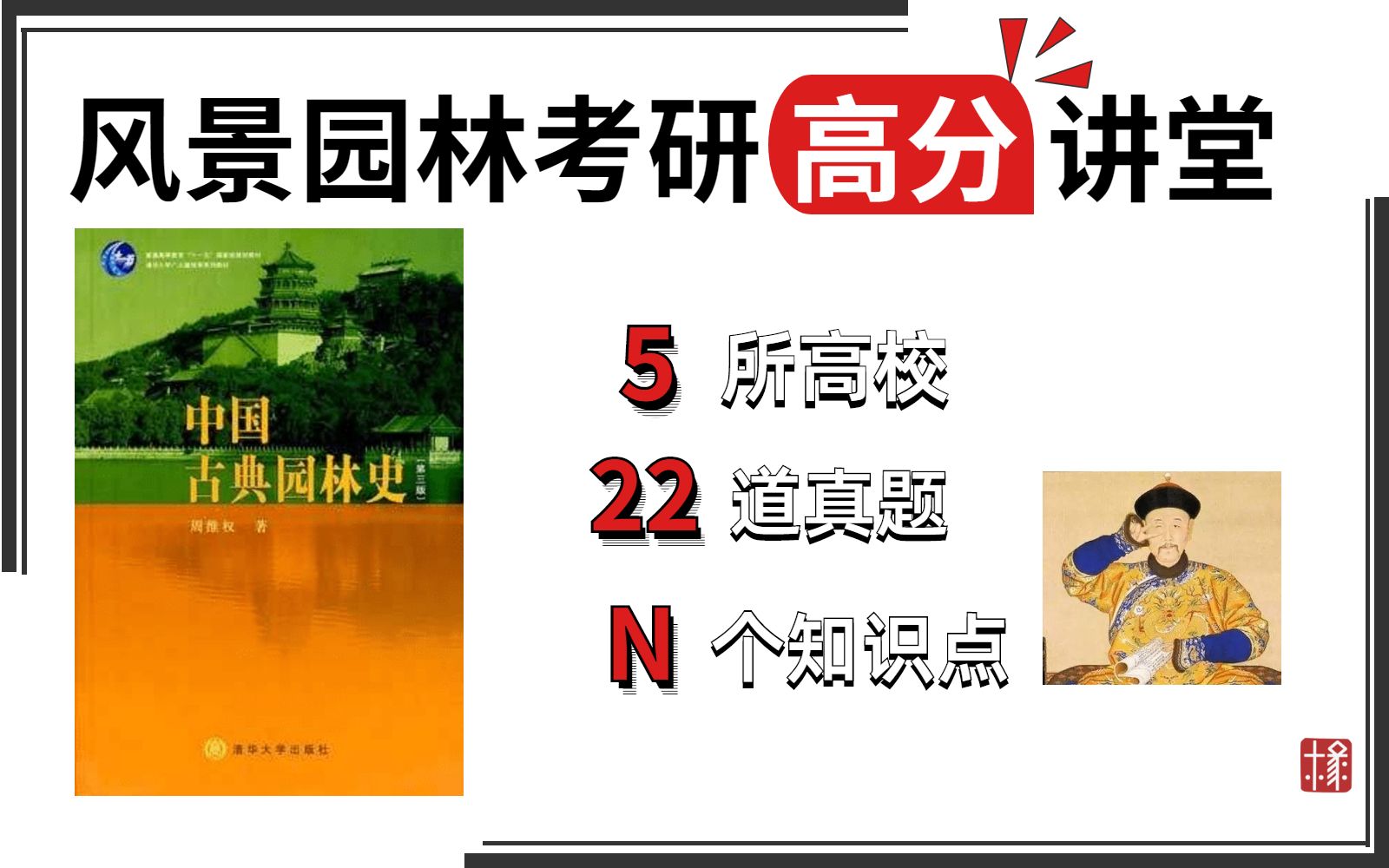 [图]【风景园林理论】从小题举一反三学知识，48道中国古典园林史历年小题超详细精解合集~（已完结）