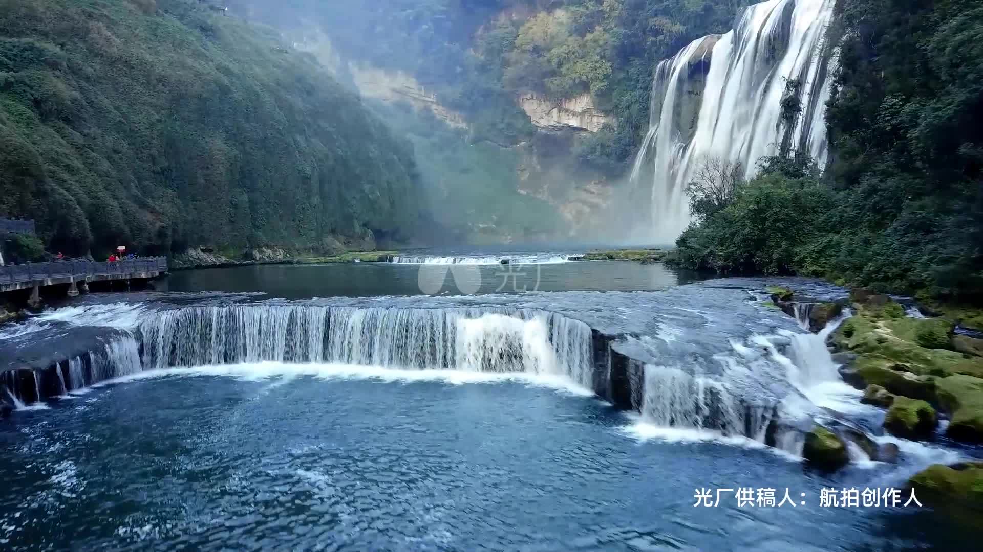 [图]黄果树大瀑布震撼实拍视频素材