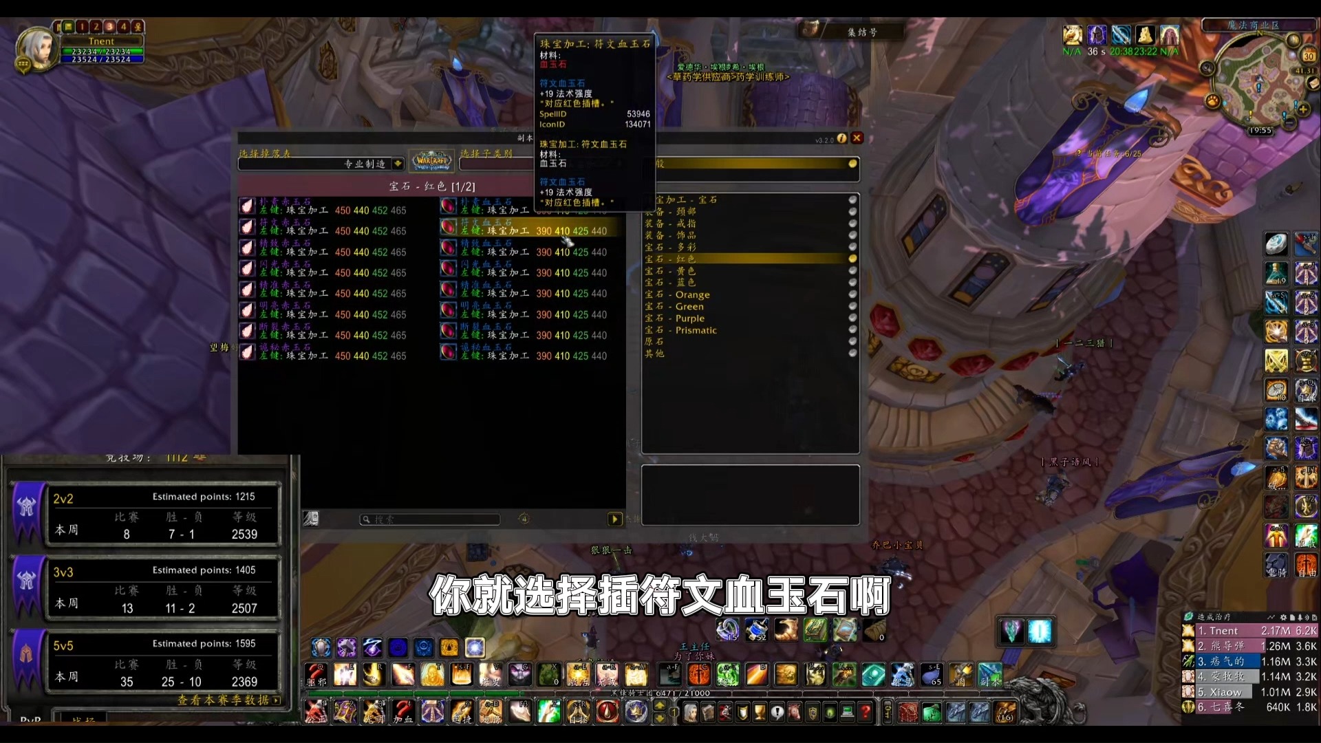 WLKS6 奶骑PVP配装 附魔 专业选择哔哩哔哩bilibili魔兽世界第一视角