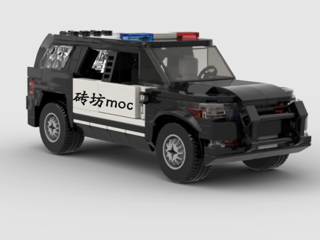 【砖坊moc】乐高警车福特探险者(8格带转向悬挂)