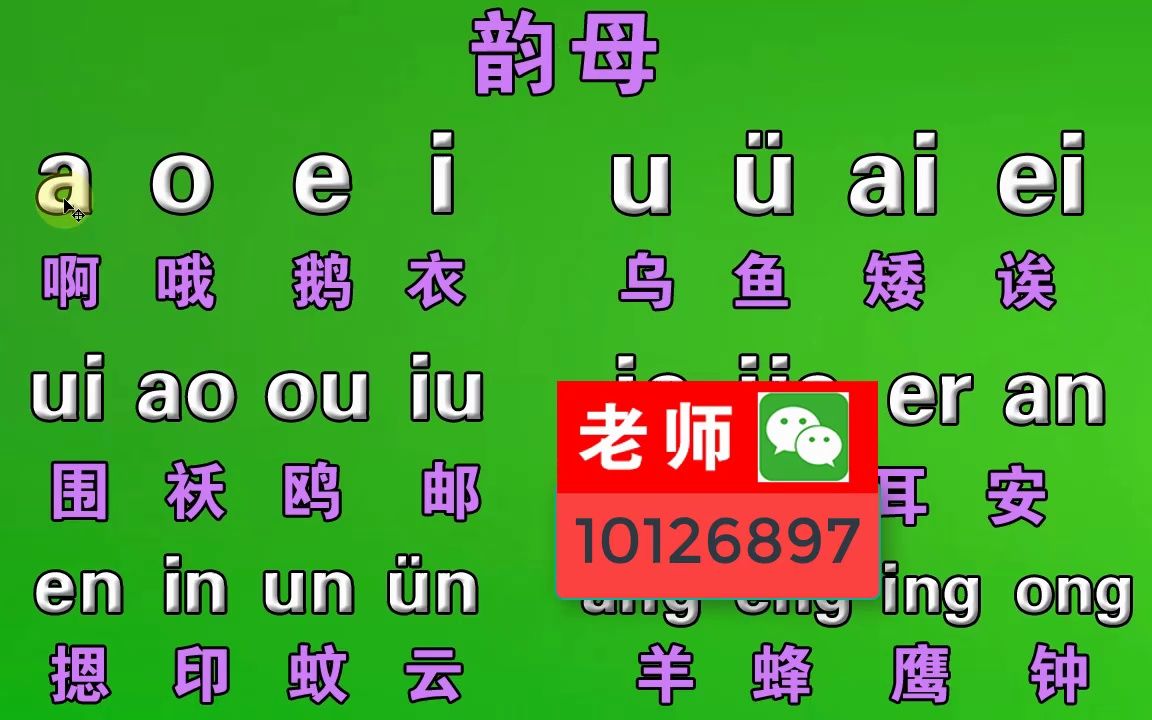 零基礎漢語拼音字母快速拼音打字,成人自學全套拼音字母表