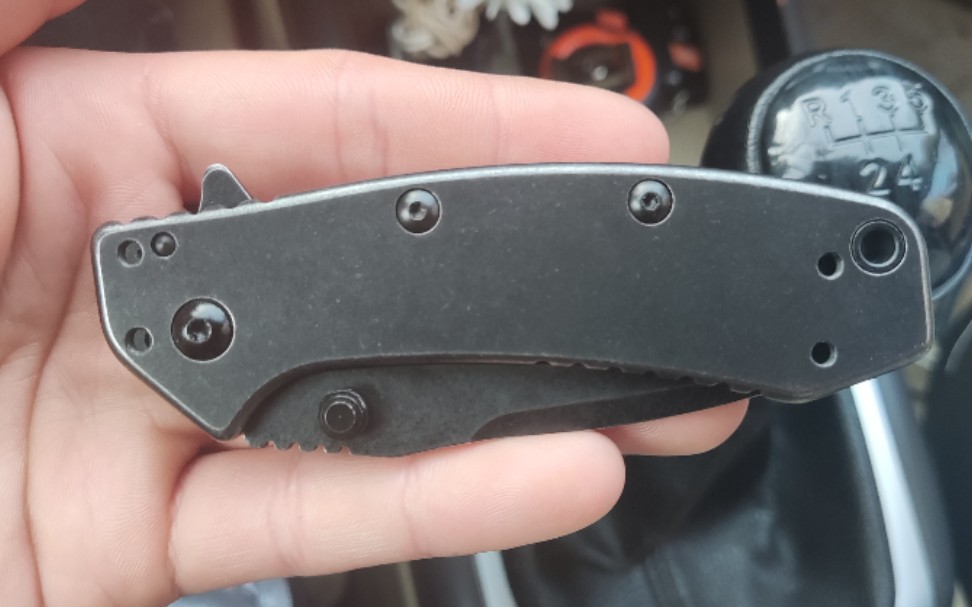 (三刃木代工) 卡秀 1555 折刀 石洗t头 不锈钢柄材 8cr13刃材 非常