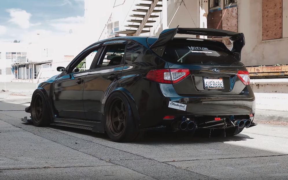 dark prince sti _ streetoutcast 黑武士斯巴鲁翼豹wrx sti_哔哩哔哩