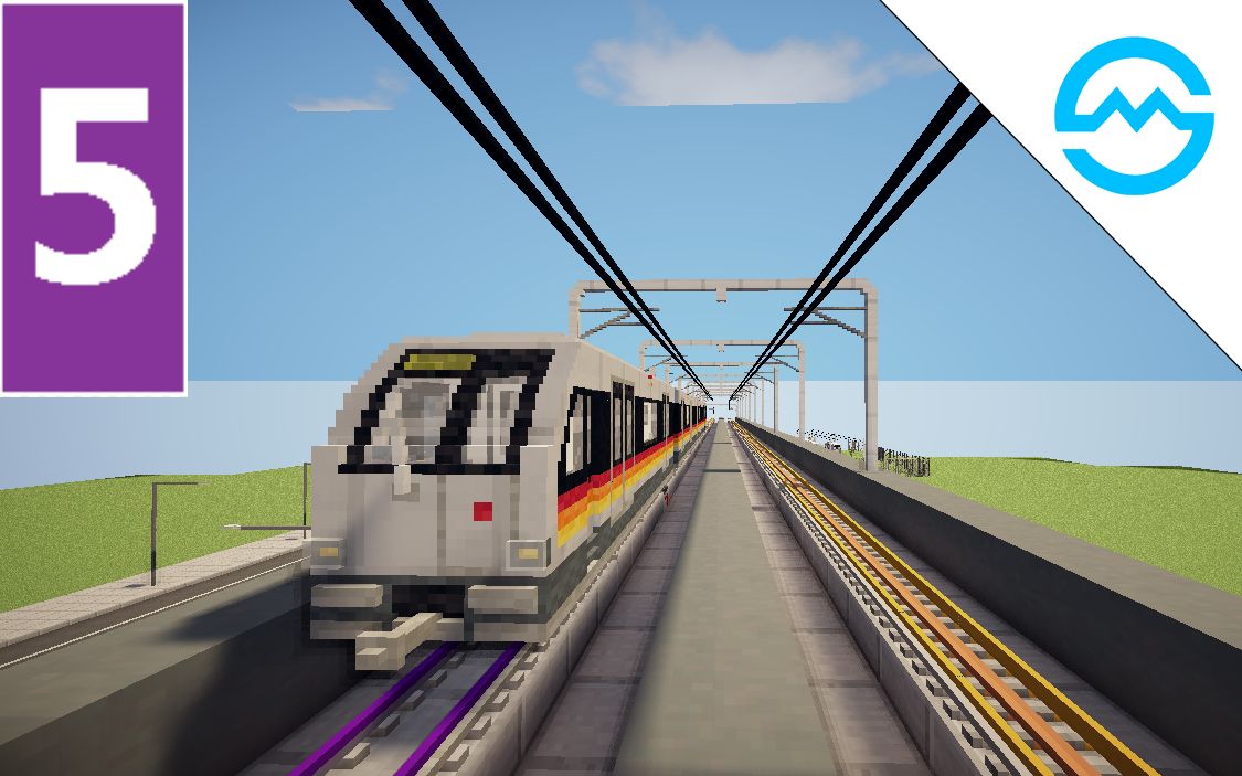 minecraft在mc中体验真实的上海地铁shanhaiicraft1周目轨交5号线首通