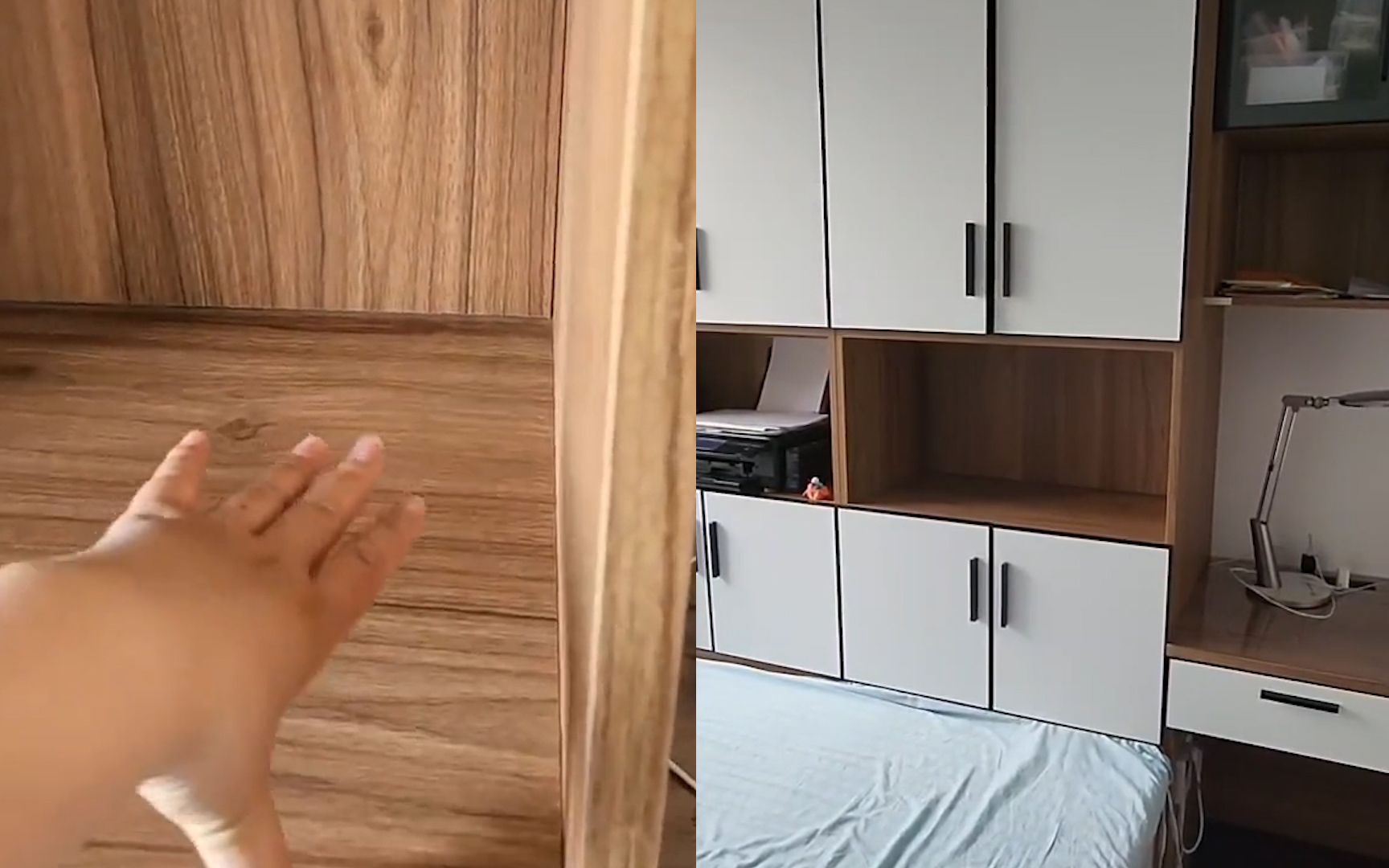 女子家柜子内外宽度不一样,怀疑其中有暗格却找不到:有私房钱?